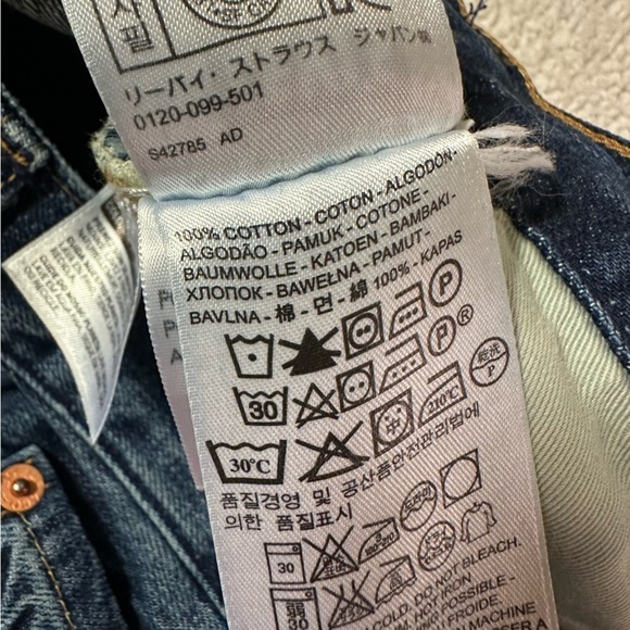 Levi’s LVC Vintage 505-0217 Selvedge Jeans Distressed Summer of Love 1967 - Picture 12 of 16